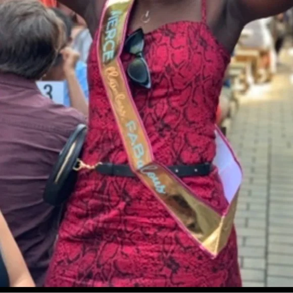 Reformation Red snake print mini dress, worn once - Picture 7 of 7